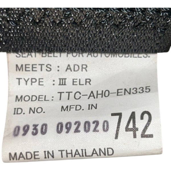 Cinto Traseiro Direito L200 New Triton 2021 Cinto Traseiro Direito L200 New Triton 2021