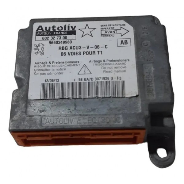 Módulo Central Airbag Peugeot 206 9660349980