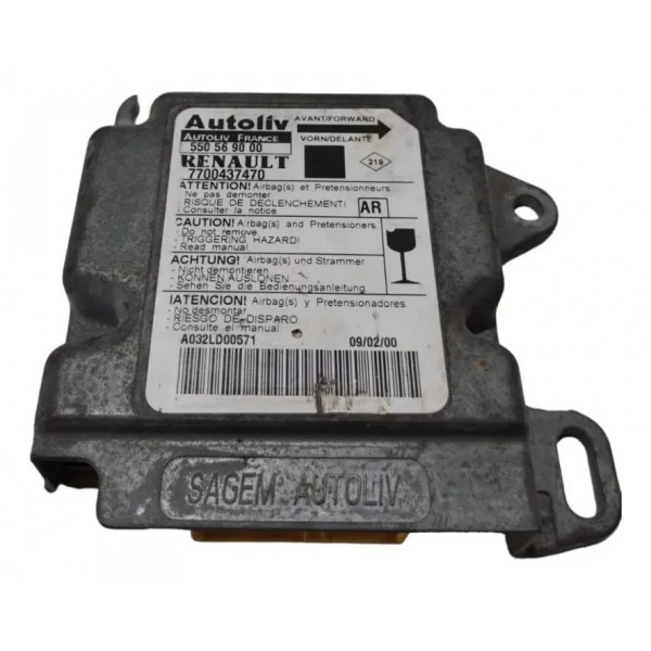 Modulo Airbag Original Renault Scenic 03 A 08 (acionado)