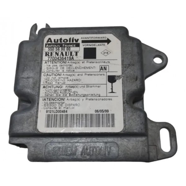 Módulo Airbag Renault Scenic - 550569000 Acionado