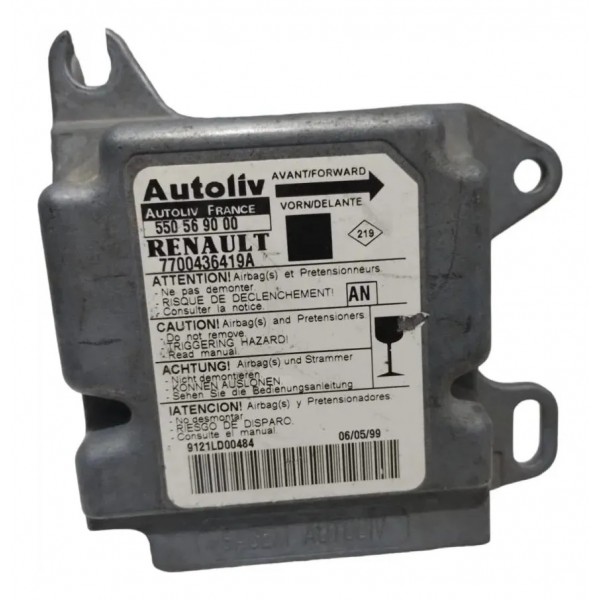 Módulo Airbag Renault Scenic - 550569000 Acionado