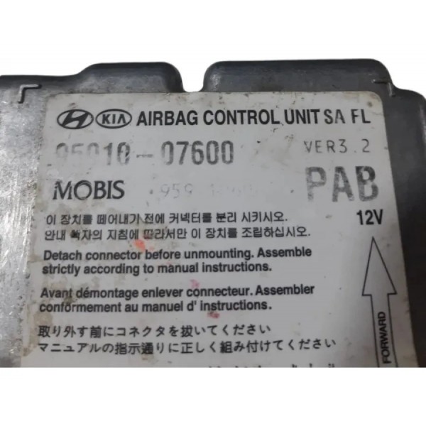 Módulo Airbag Kia Picanto 2008 A 2010 9591007600 (acionado)