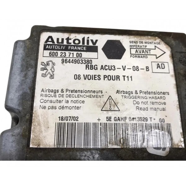 Modulo Central De Air Bag Peugeot 206